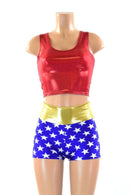 Super Hero Crop & High Waist Shorts - Coquetry Clothing