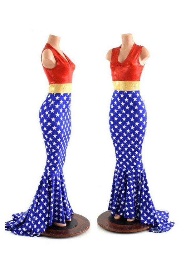 Super Hero Puddle Train Gown - Coquetry Clothing