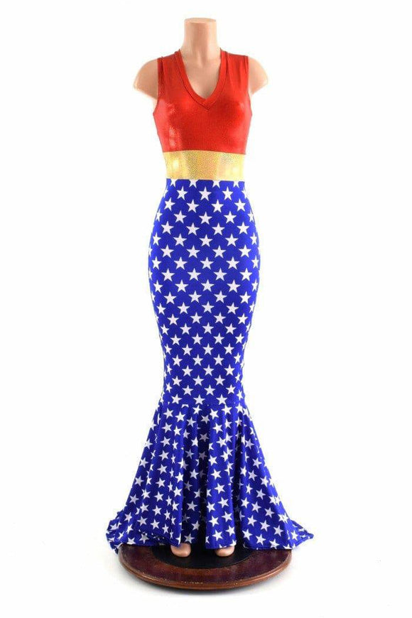 Super Hero Puddle Train Gown - Coquetry Clothing