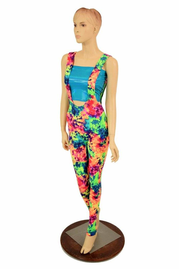 Suspender Leggings in Acid Splash - Coquetry Clothing