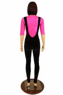 Suspender Leggings in Black Velvet - Coquetry Clothing
