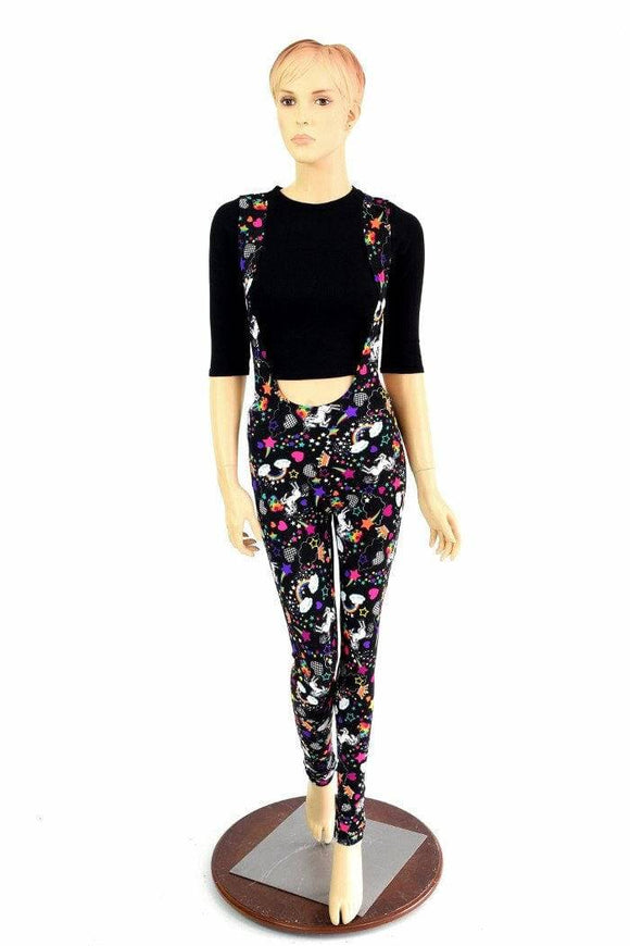 Suspender Leggings in Unicorns & Rainbows - Coquetry Clothing
