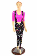 Suspender Leggings in Unicorns & Rainbows - 1