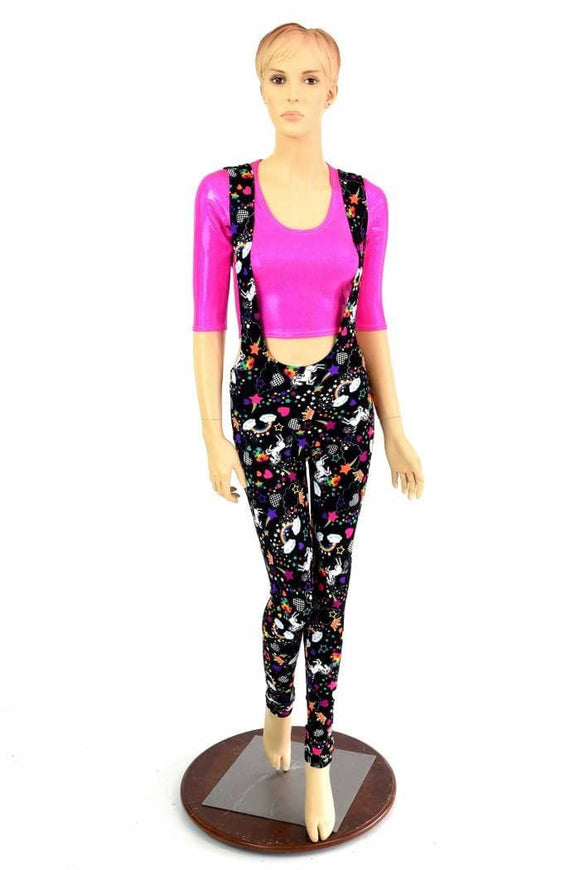 Suspender Leggings in Unicorns & Rainbows - Coquetry Clothing