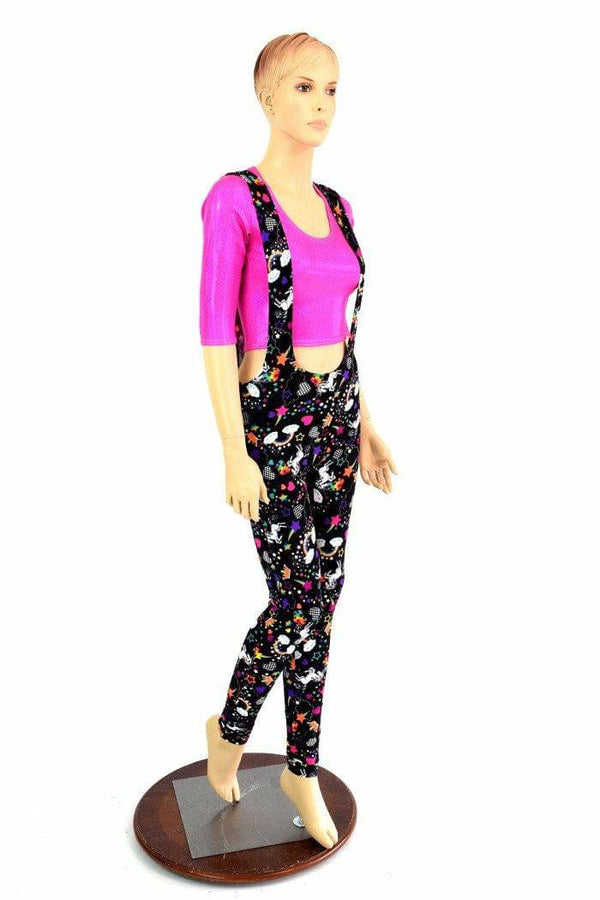 Suspender Leggings in Unicorns & Rainbows - 3