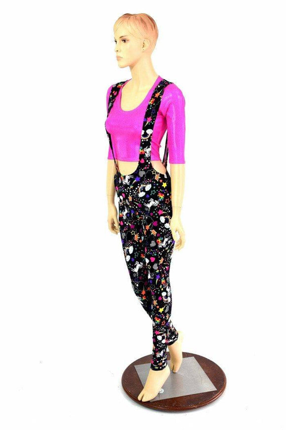 Suspender Leggings in Unicorns & Rainbows - Coquetry Clothing