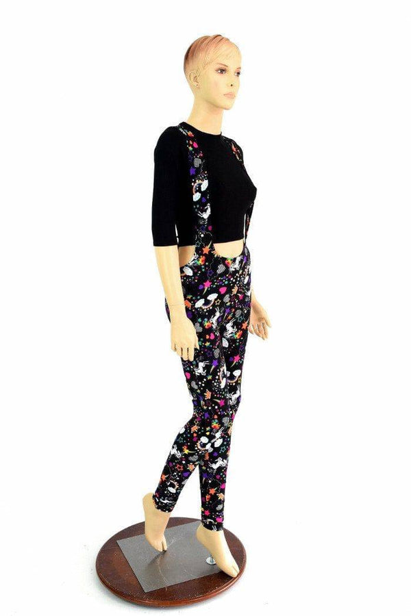 Suspender Leggings in Unicorns & Rainbows - 6