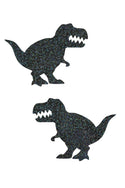 Black Holo T Rex Pasties - 1