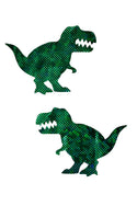 Green Kaleidoscope T Rex Pasties - 1