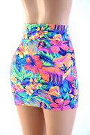 Tahitian Floral Bodycon Skirt - Coquetry Clothing