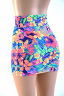 Tahitian Floral Bodycon Skirt - Coquetry Clothing