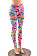 Tahitian Floral High Waist Leggings - Coquetry Clothing