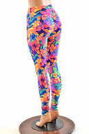 Tahitian Floral High Waist Leggings - Coquetry Clothing