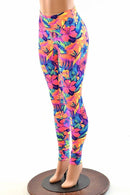 Tahitian Floral High Waist Leggings - Coquetry Clothing