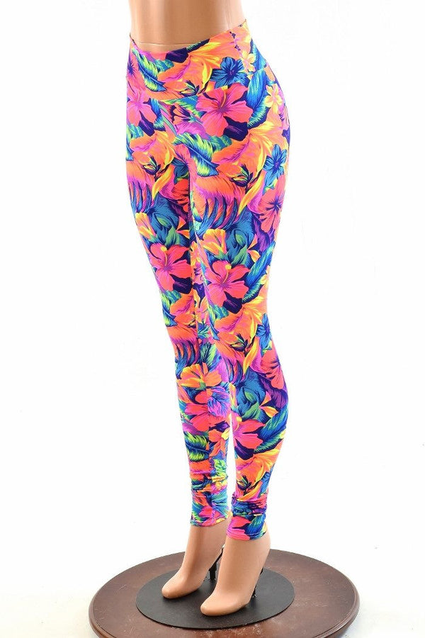 Tahitian Floral High Waist Leggings - 5
