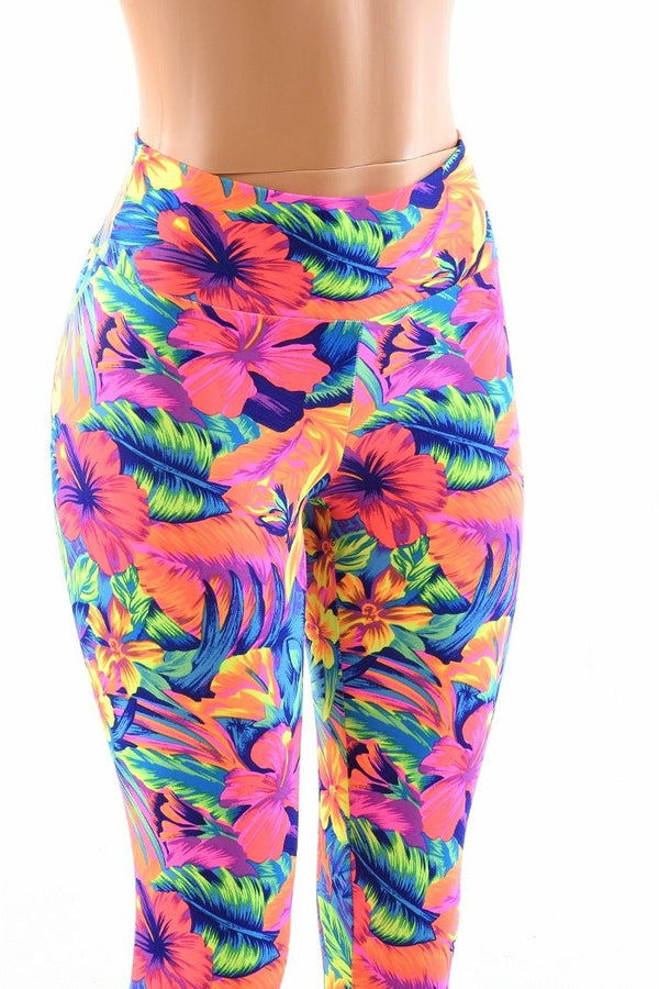 Tahitian Floral High Waist Leggings - 2