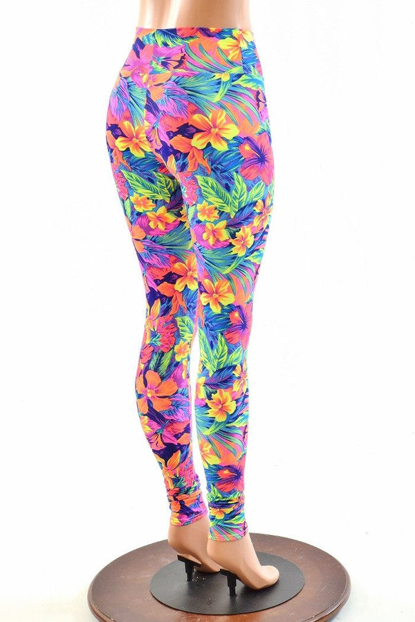 Tahitian Floral High Waist Leggings - 3