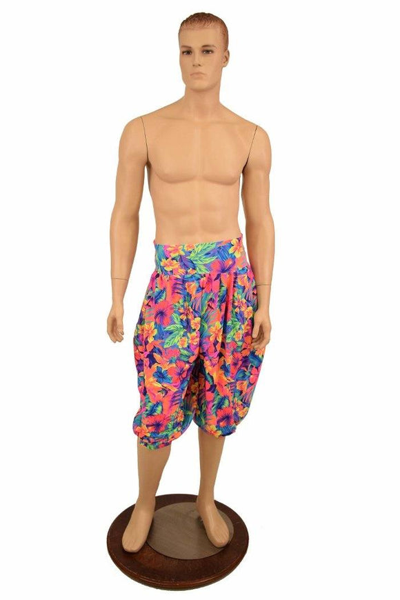 Tahitian Floral "Michael" Pants with Pockets - Coquetry Clothing