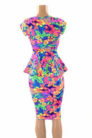 Tahitian Floral Peplum & Skirt Set - Coquetry Clothing