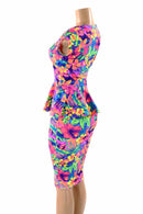 Tahitian Floral Peplum & Skirt Set - Coquetry Clothing