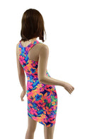 Tahitian Floral Racerback Bodycon Dress - Coquetry Clothing