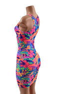 Tahitian Floral Racerback Bodycon Dress - 7