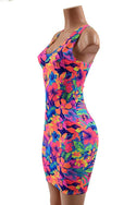 Tahitian Floral Racerback Bodycon Dress - 8