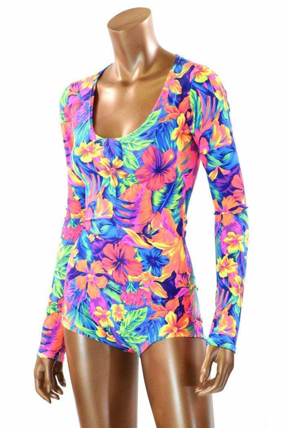 Tahitian Floral Romper - Coquetry Clothing
