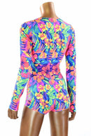 Tahitian Floral Romper - Coquetry Clothing
