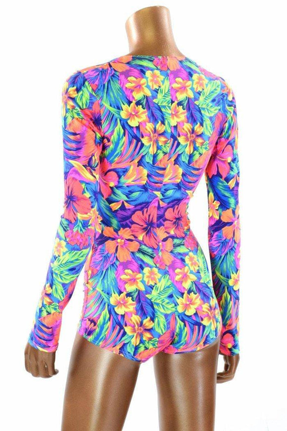 Tahitian Floral Romper - Coquetry Clothing