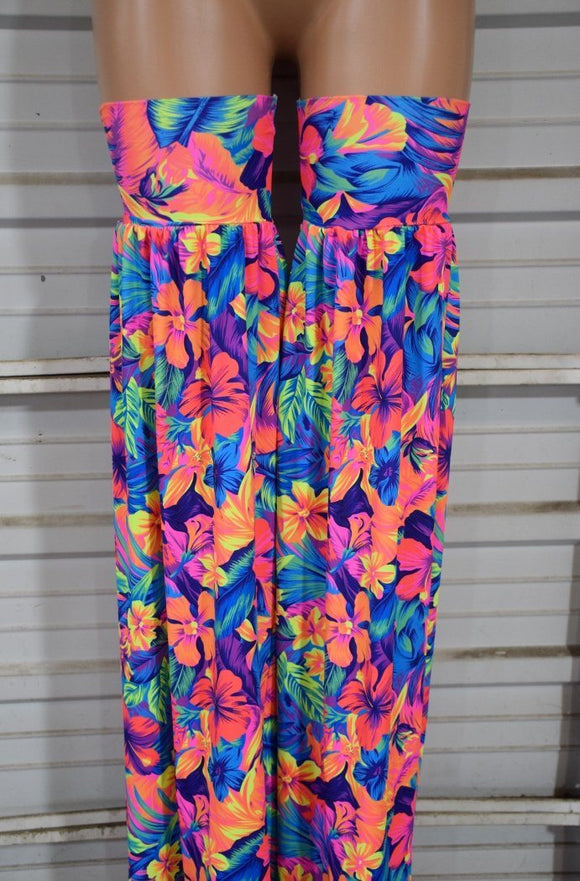 Tahitian Floral Stilt Covers - Coquetry Clothing