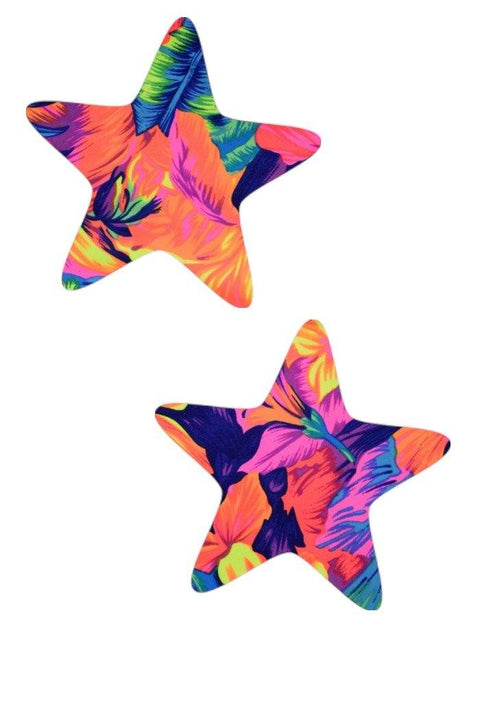 Tahitian Floral Star Pasties - Coquetry Clothing