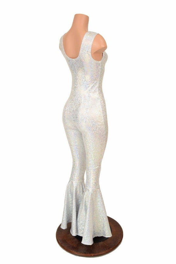 Tank Style Bell Bottom Flare Catsuit - Coquetry Clothing