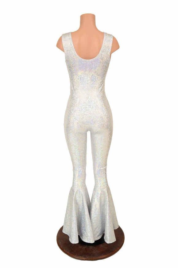 Tank Style Bell Bottom Flare Catsuit - Coquetry Clothing