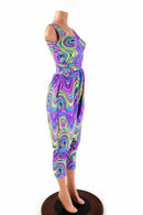 Tank Style Drop Crotch Harem Jumpsuit - Coquetry Clothing