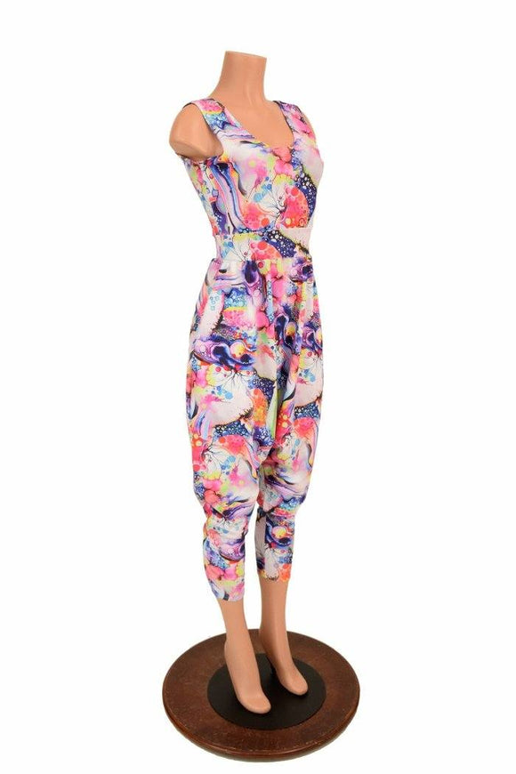 Tank Style Drop Crotch Harem Jumpsuit - Coquetry Clothing