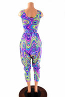 Tank Style Drop Crotch Harem Jumpsuit - Coquetry Clothing