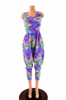 Tank Style Drop Crotch Harem Jumpsuit - Coquetry Clothing