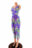 Tank Style Drop Crotch Harem Jumpsuit - Coquetry Clothing