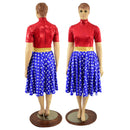 Tea Length Super Hero Skater Dress - Coquetry Clothing