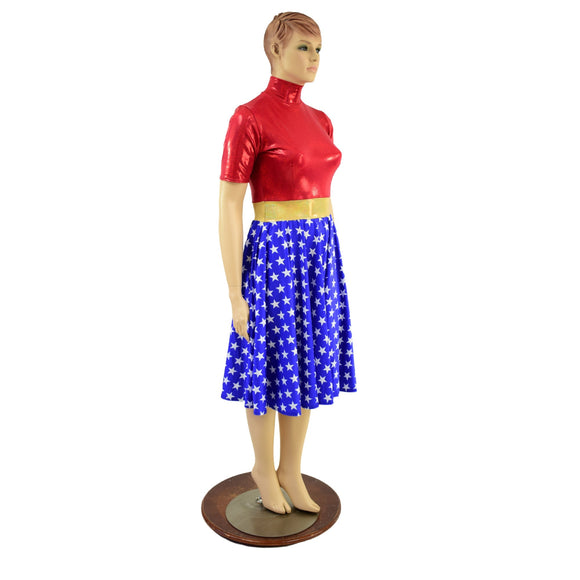 Tea Length Super Hero Skater Dress - Coquetry Clothing
