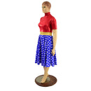 Tea Length Super Hero Skater Dress - Coquetry Clothing