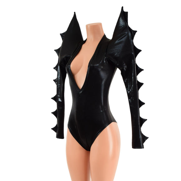 The Triple Threat Romper in Black Mystique with Brazilian Cut Leg - Coquetry Clothing