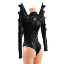 The Triple Threat Romper in Black Mystique with Brazilian Cut Leg - Coquetry Clothing