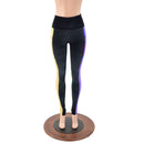 Three Color High Waist Side Pocket Leggings - Coquetry Clothing