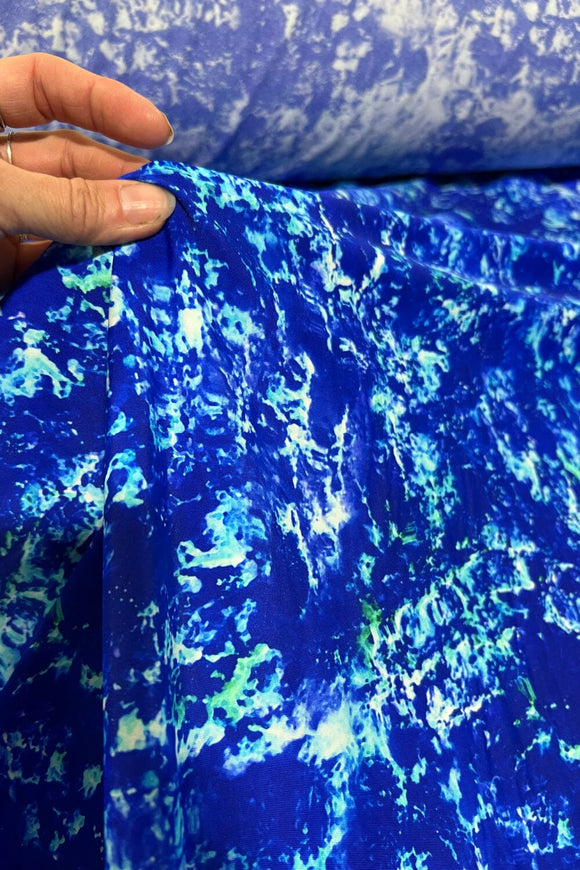 Tidepool Print Spandex Fabric - Coquetry Clothing