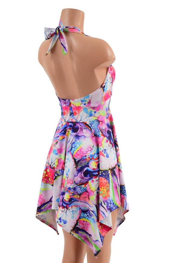 Tink Halter Pixie Dress in Dreamscape - Coquetry Clothing