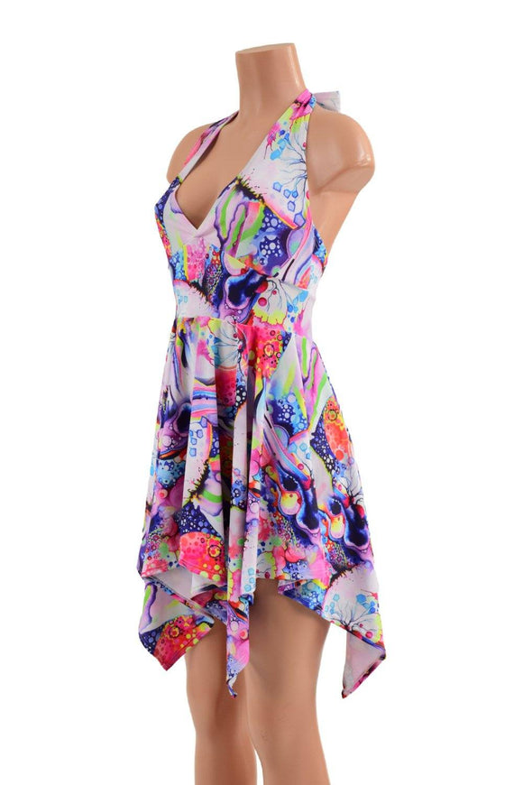 Tink Halter Pixie Dress in Dreamscape - Coquetry Clothing