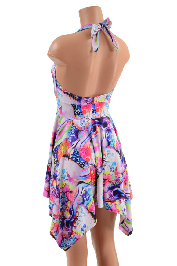 Tink Halter Pixie Dress in Dreamscape - Coquetry Clothing