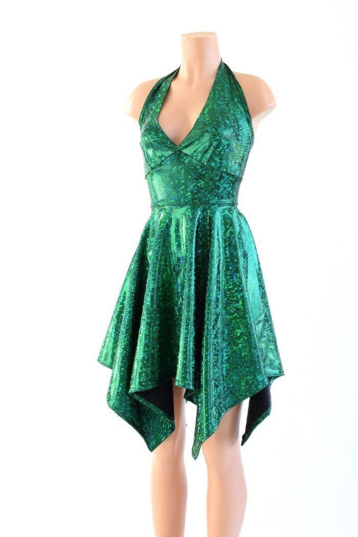 green emerald velvet dress Celestial Keyhole Fairy Dress main image 1